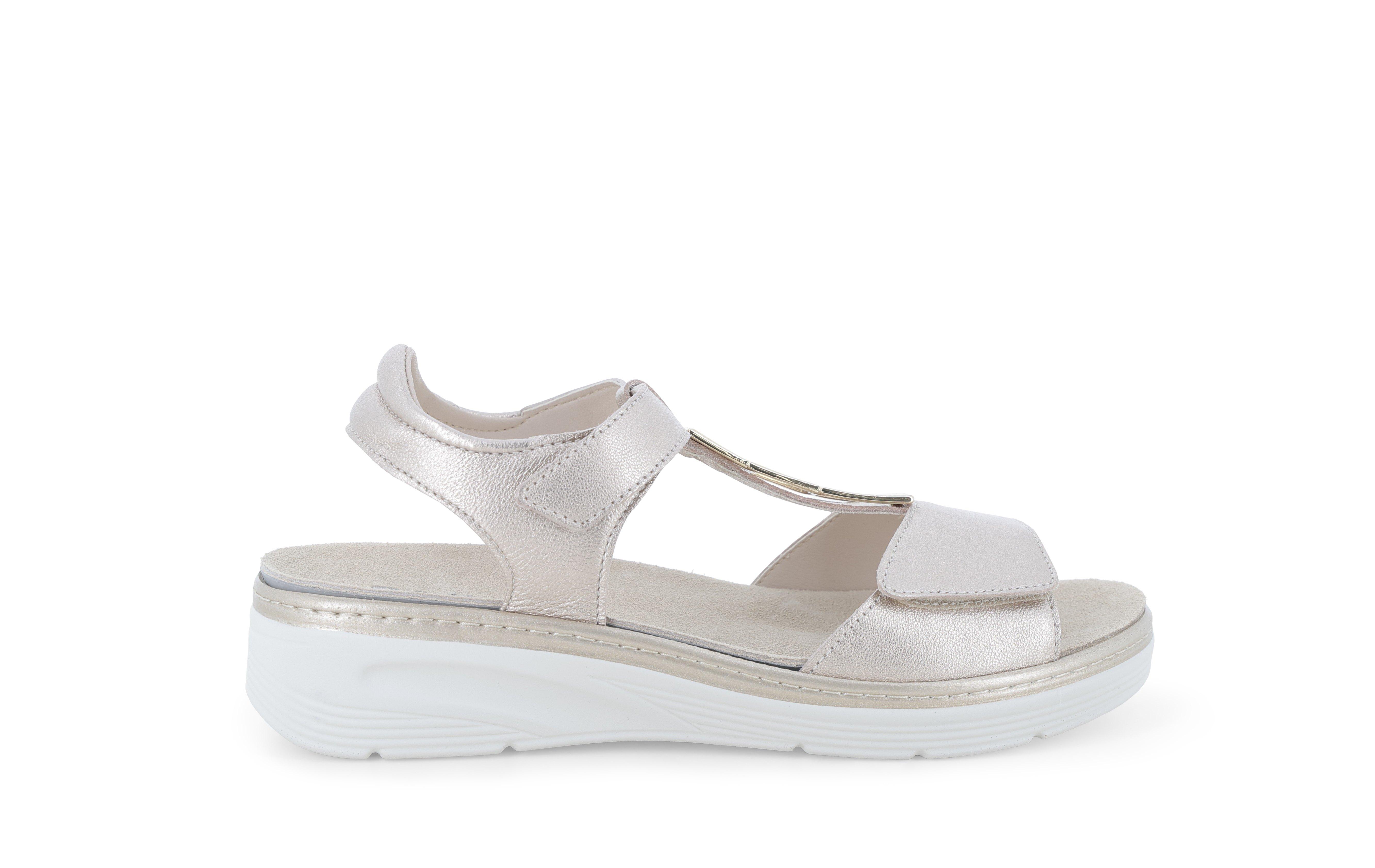 Sandalo donna comodo anatomico con strappo bianco 019285 39