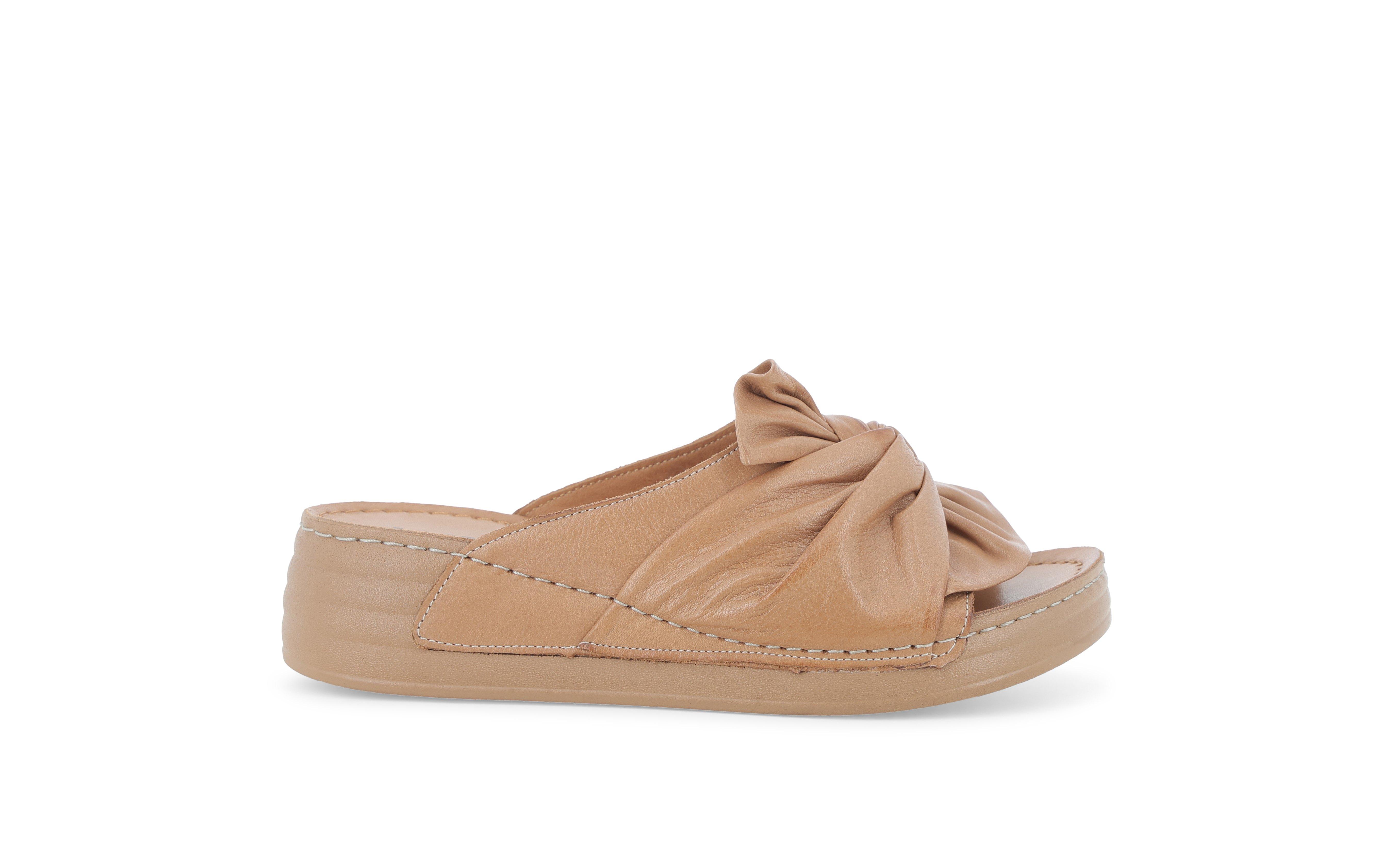 Sandalo comfort con velcro donna in pelle coconut 055085 36