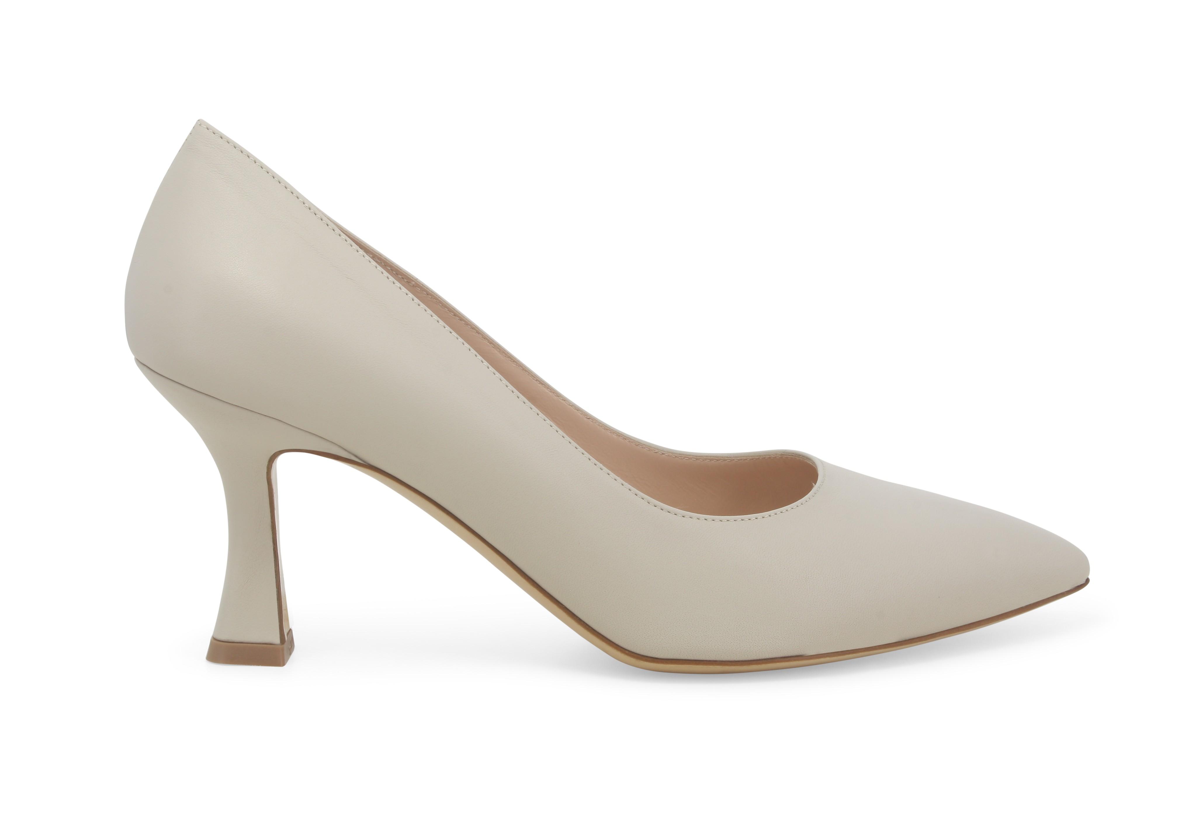 Décolleté donna in pelle milk d160q 37