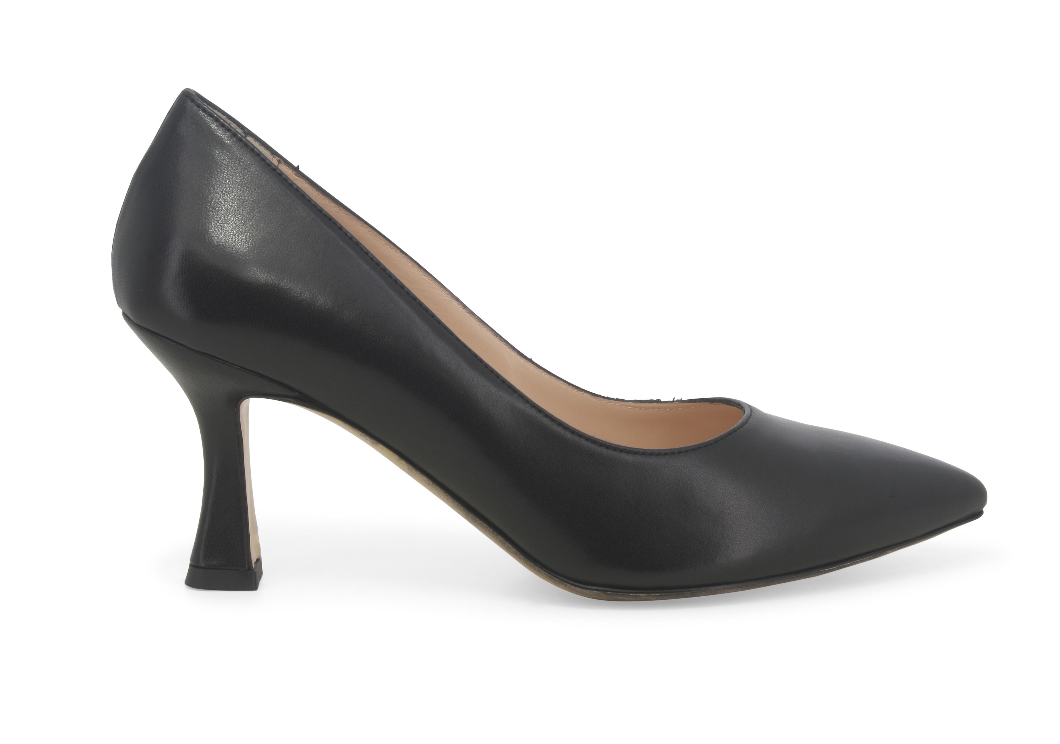 Décolleté donna in pelle nero d160q 35