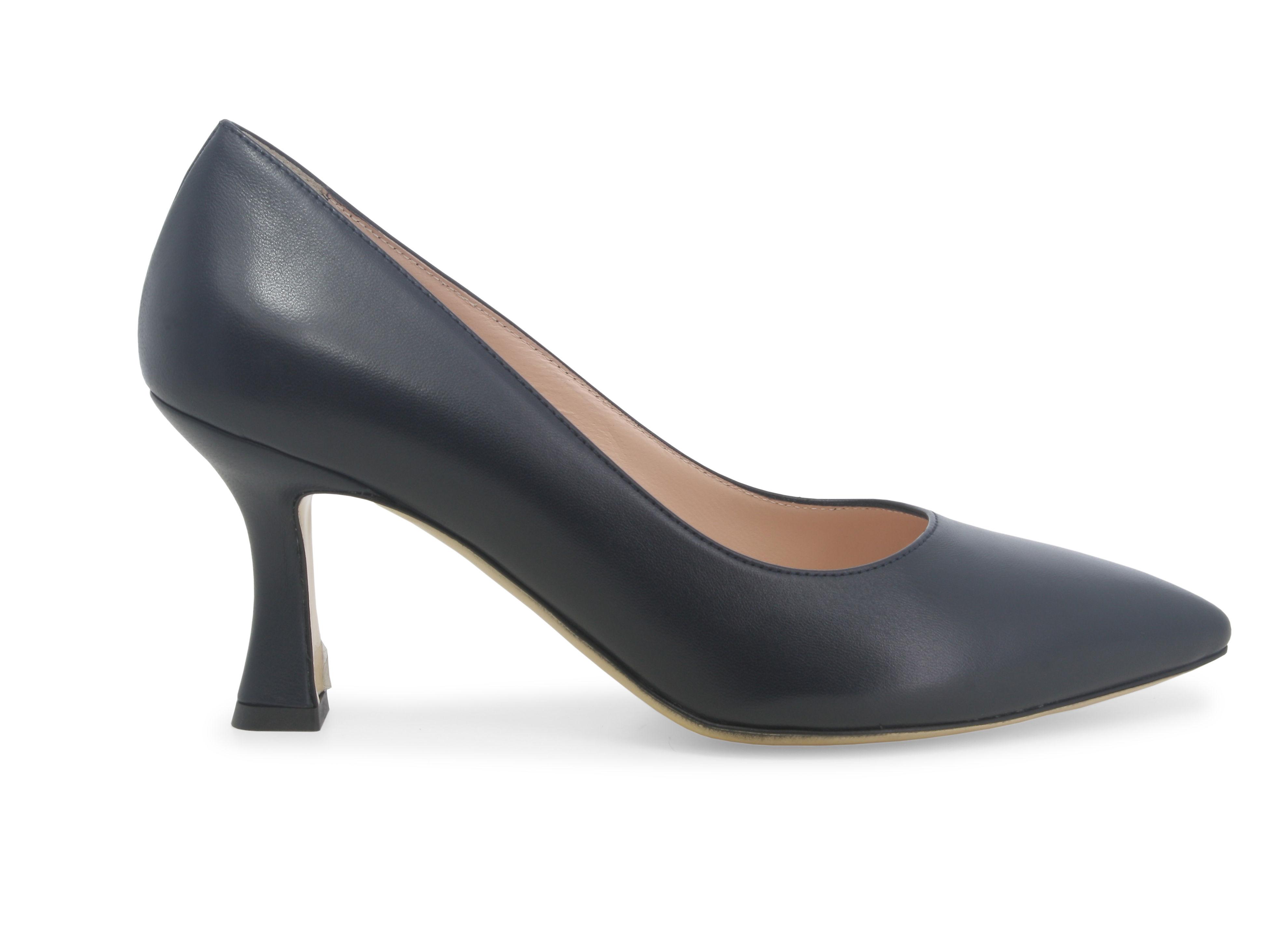 Décolleté donna in pelle blu abyss d160q 37.5
