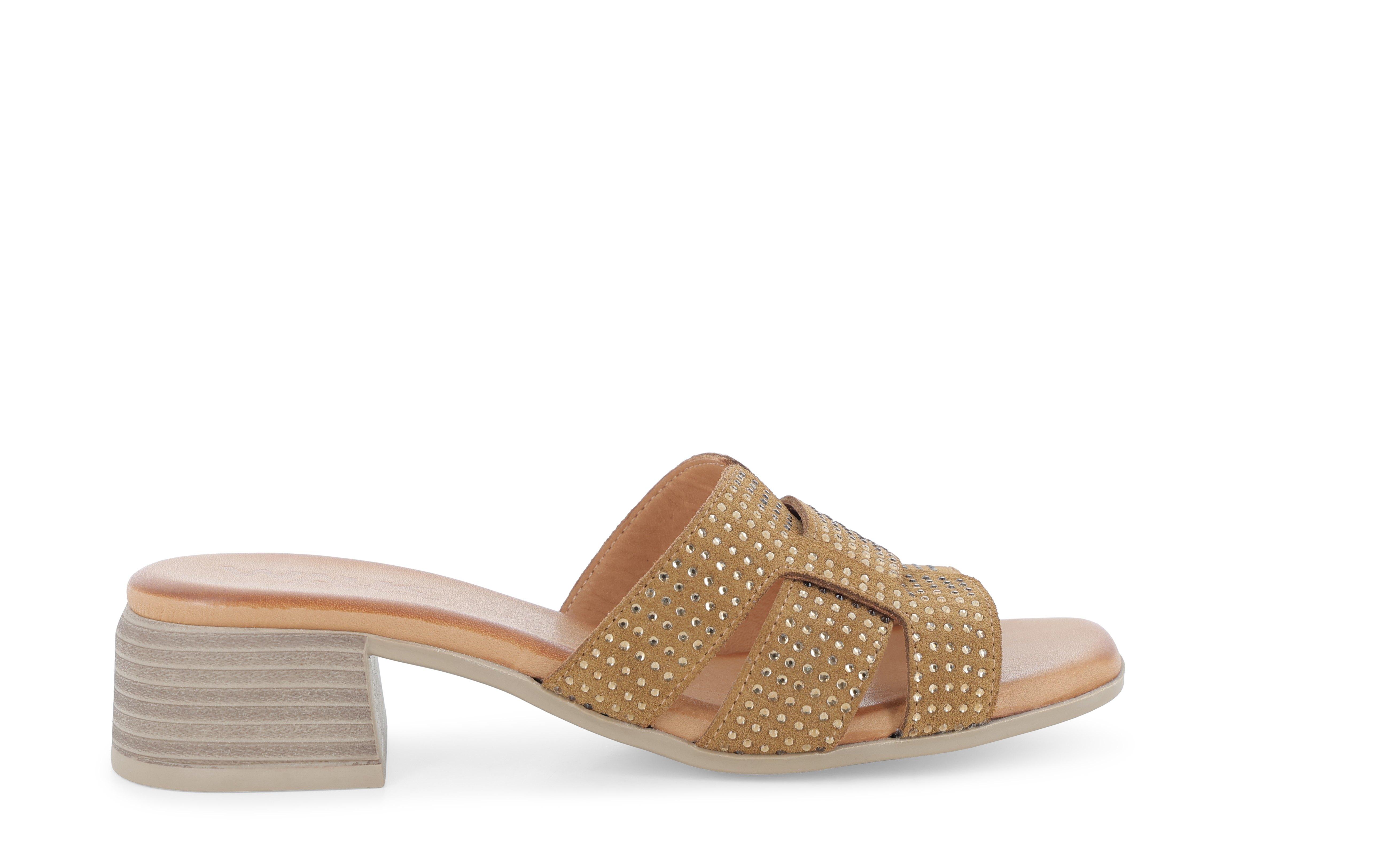 Ciabatta donna in camoscio cuoio k56075q 37