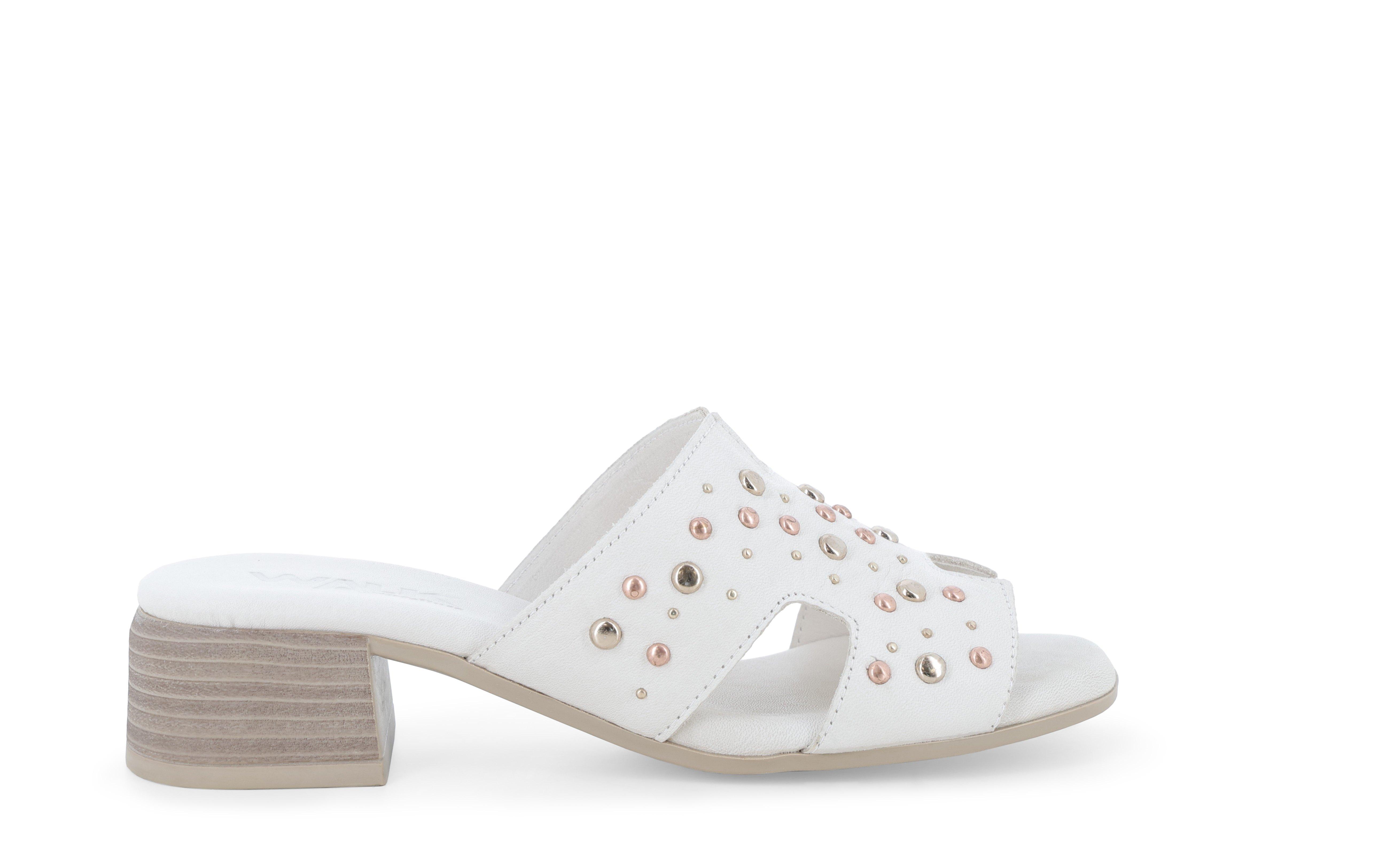 Ciabatta donna in pelle crema k56076q 41