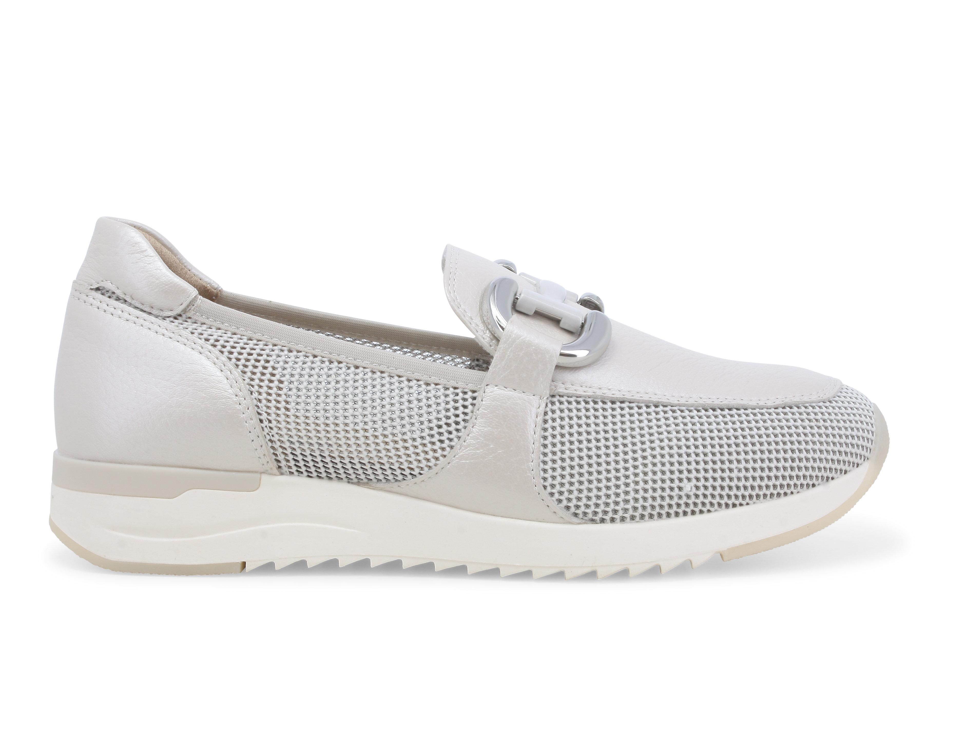 Mocassino sportivo color ghiaccio con fibbia decorativa k60102bk 38