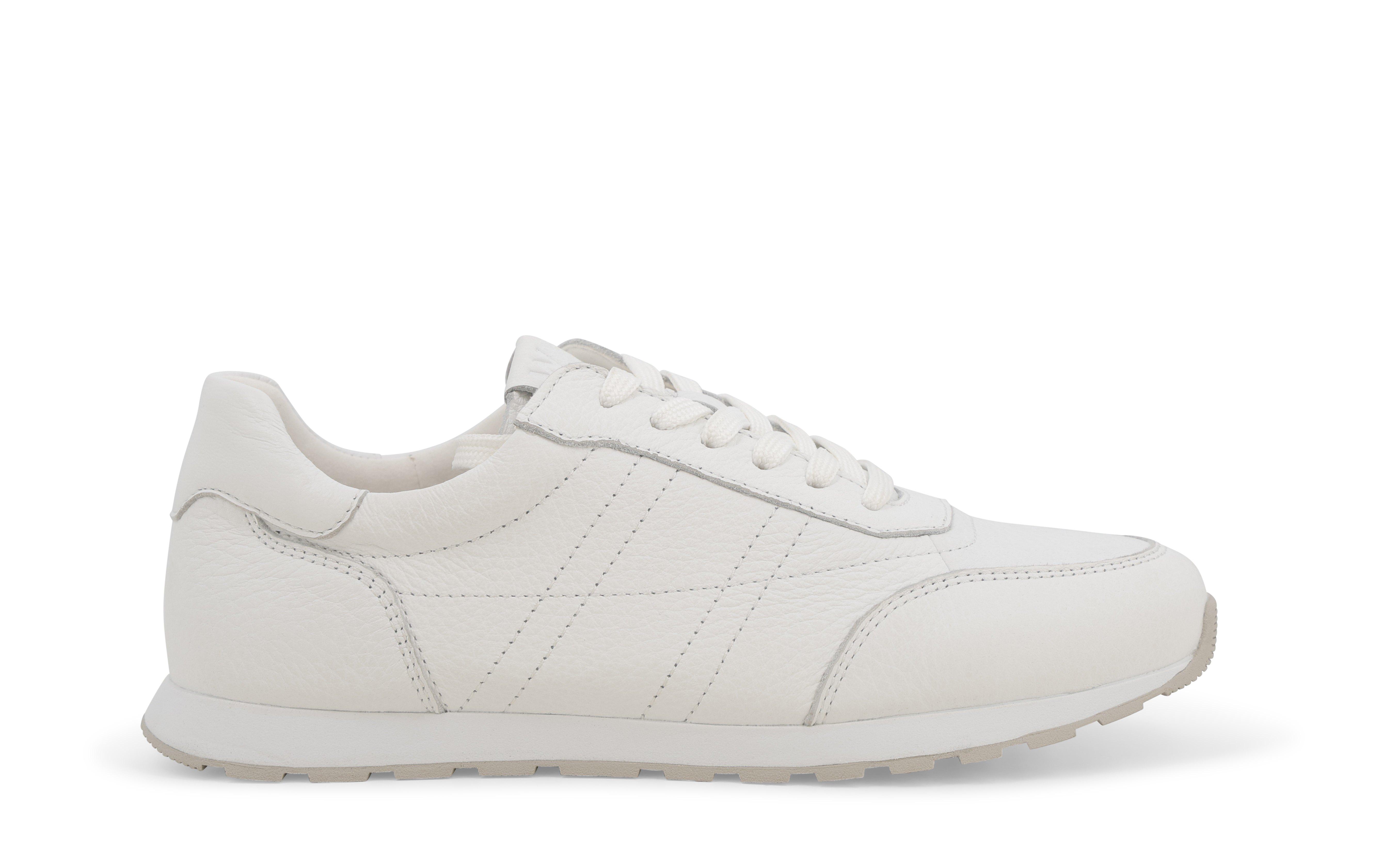 Sneaker classica in morbida pelle bianca k60111bk 37