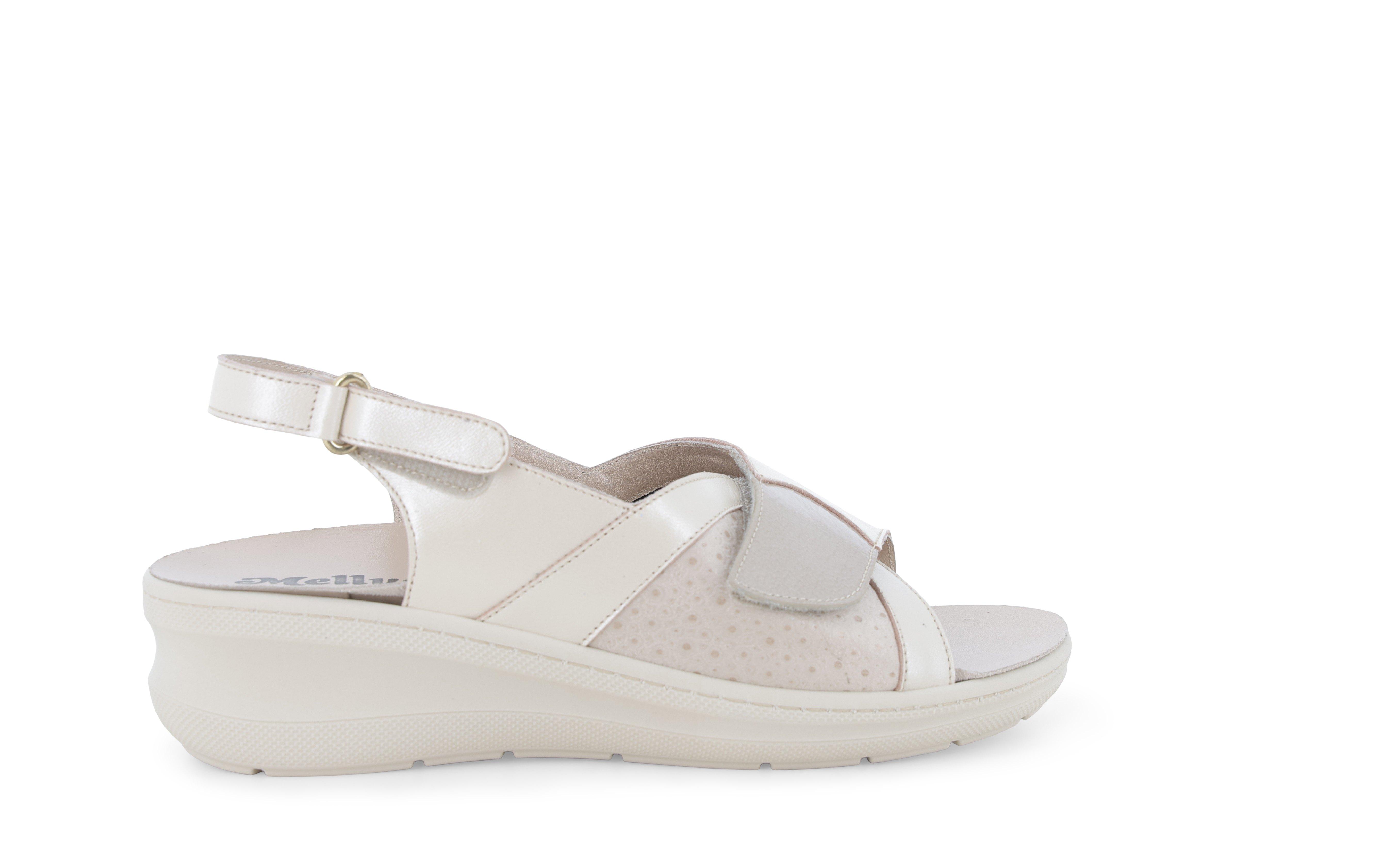Sandalo donna anatomico in similpelle beige papiro k95208q