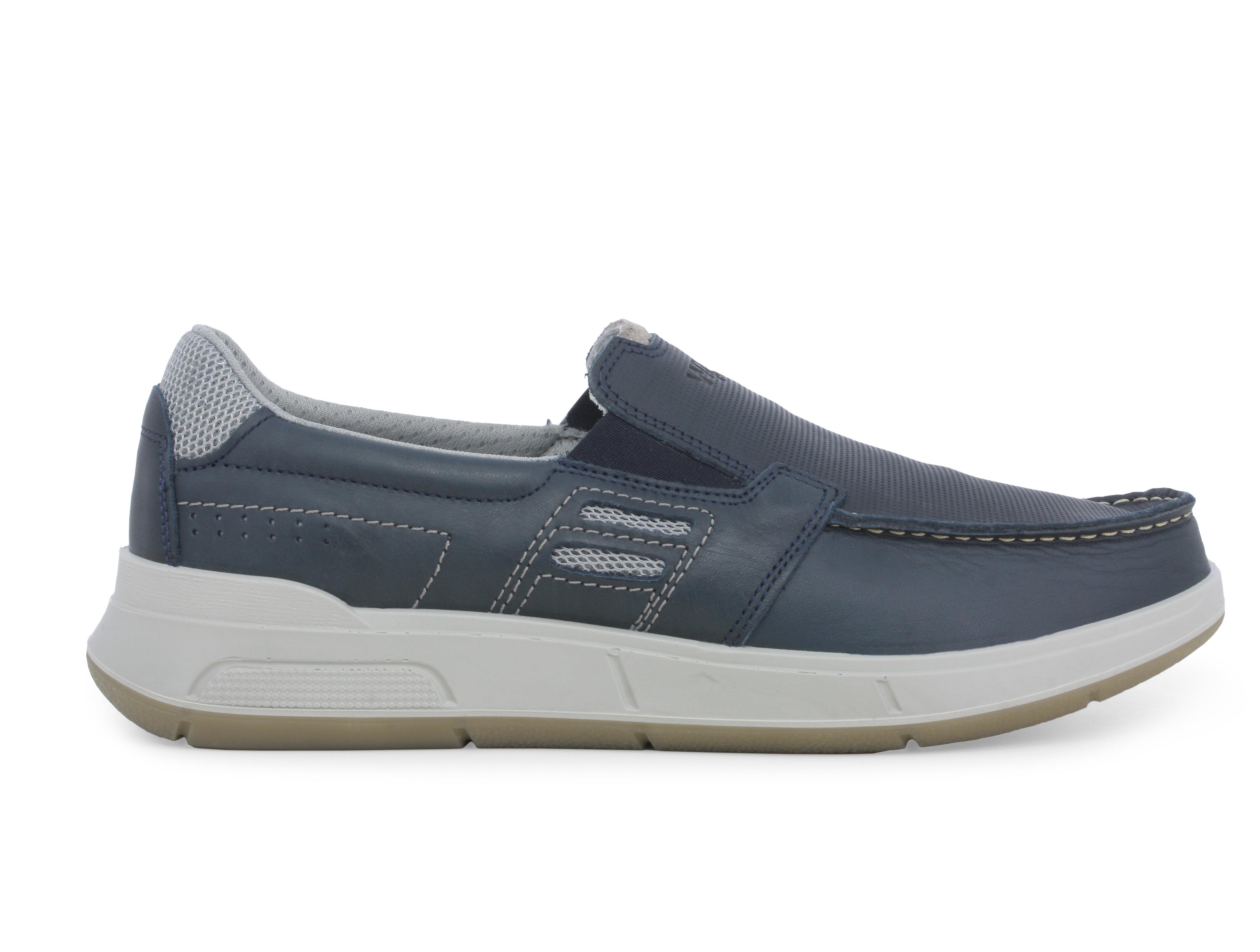 Scarpa slip-on uomo blu navy con suola sportiva u15538q 43