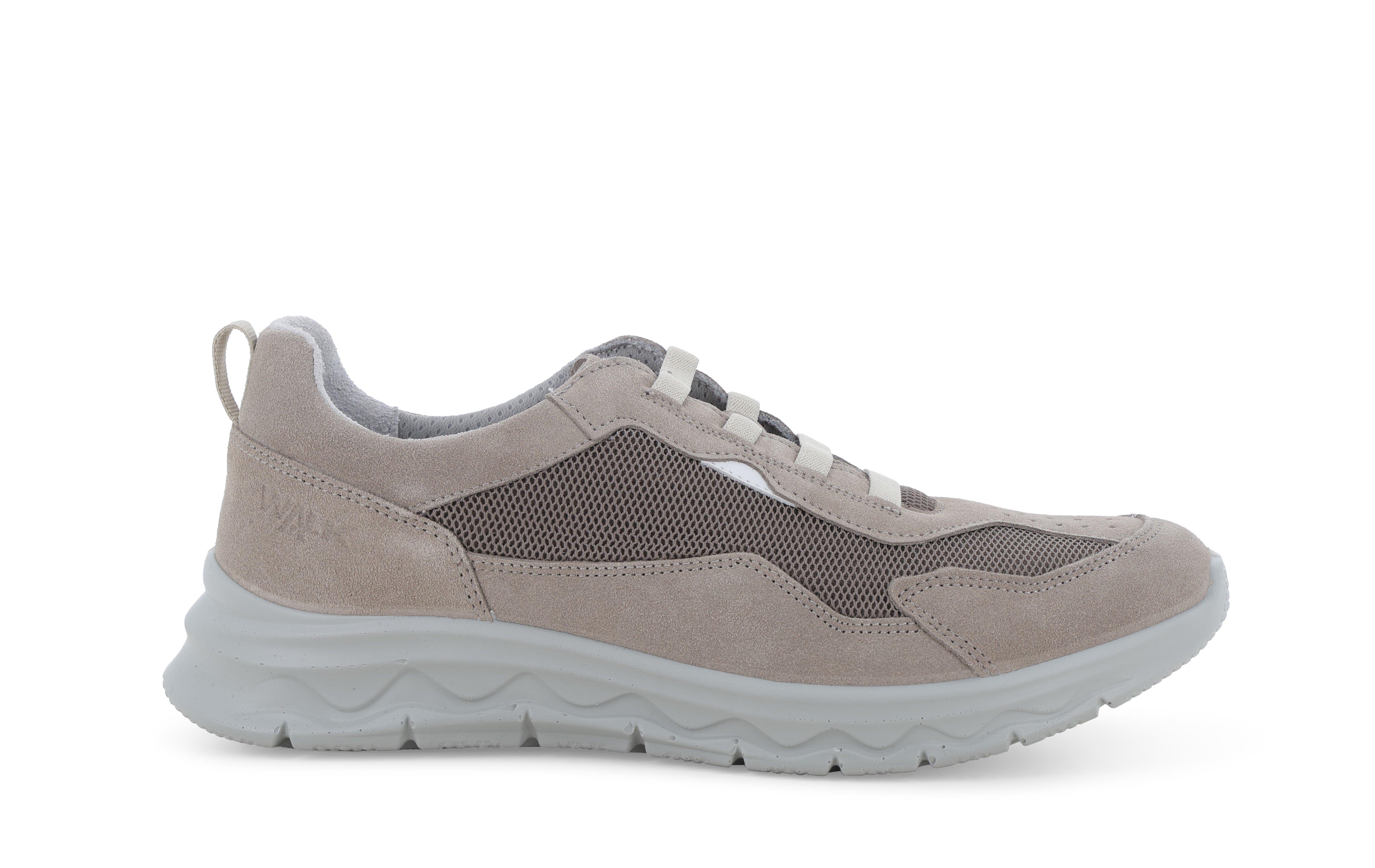 Sneaker sportiva grigia in camoscio e beige u15539q 43