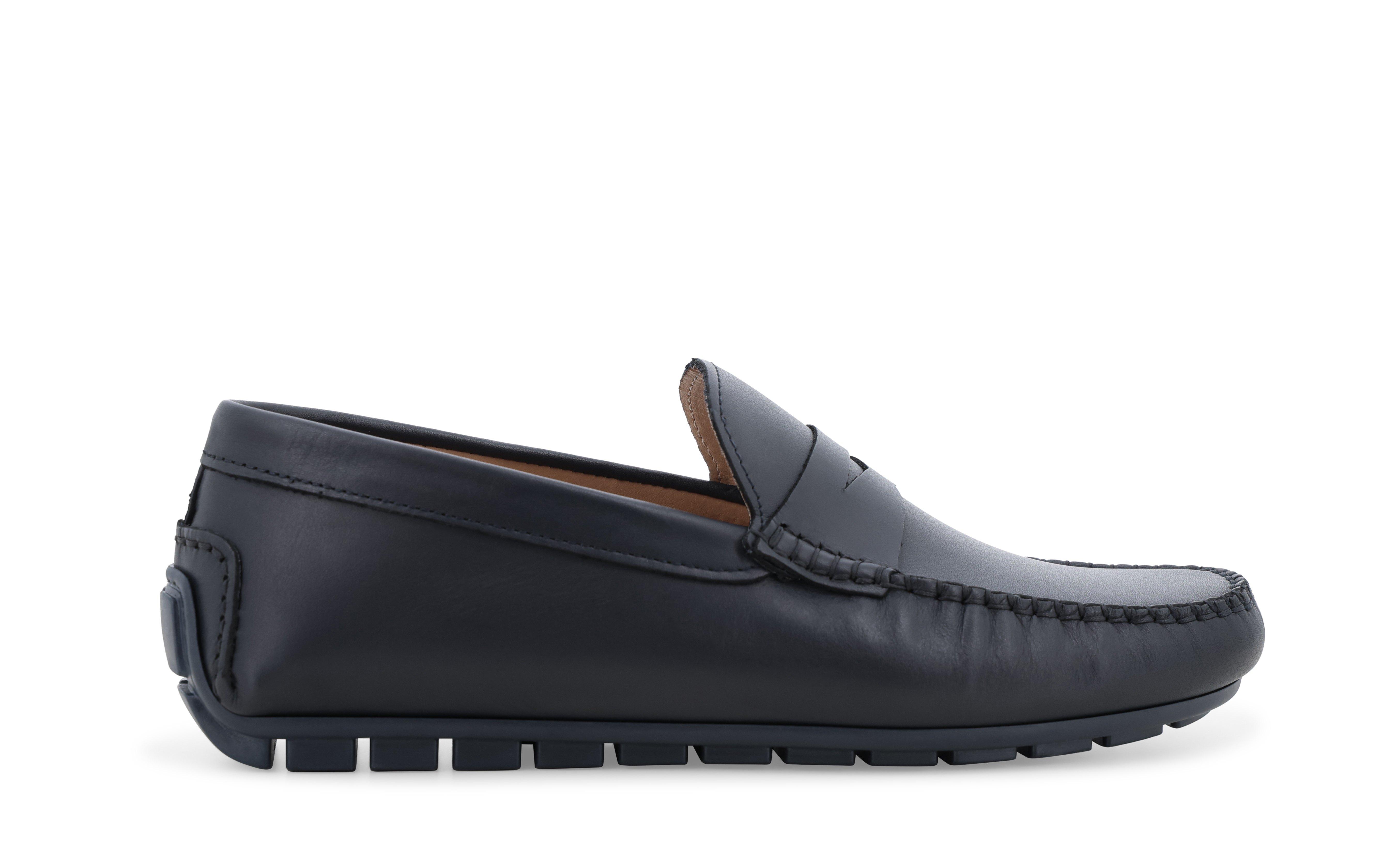 Mocassino driver in pelle blu navy u16038 39