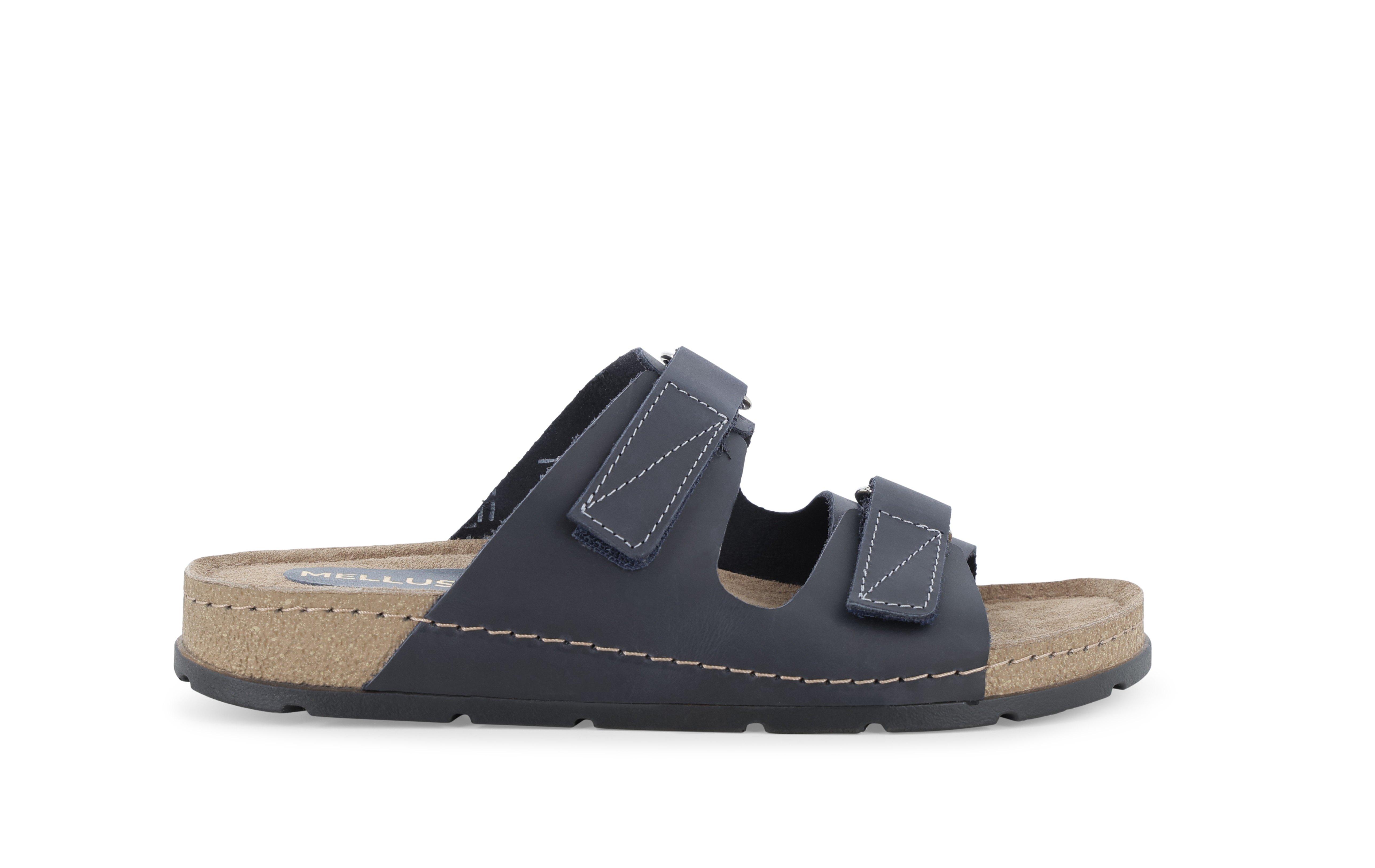 Ciabatta uomo in camoscio nabuk blu u17159q 42