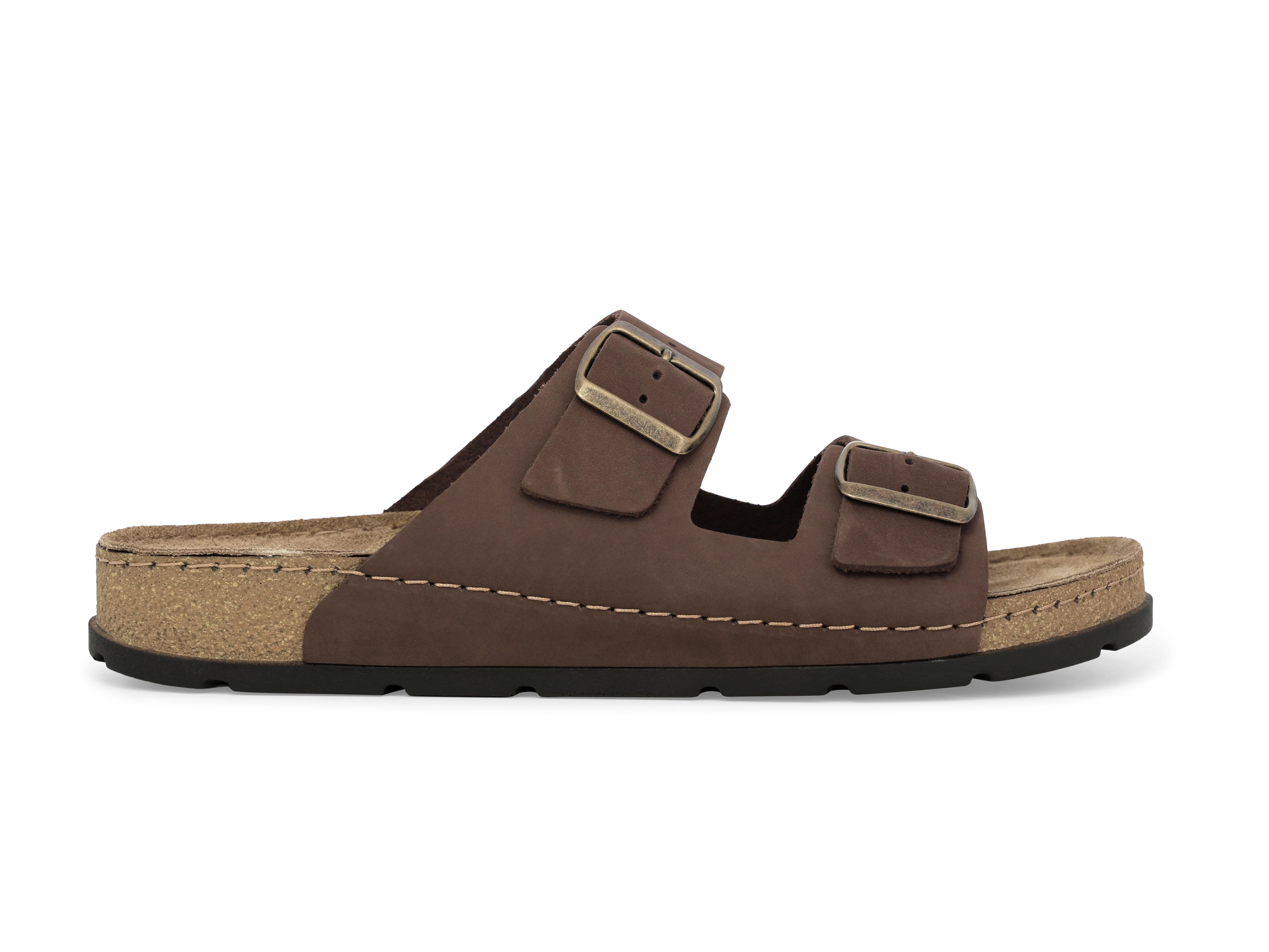 Ciabatta uomo in camoscio marrone u17160q 40
