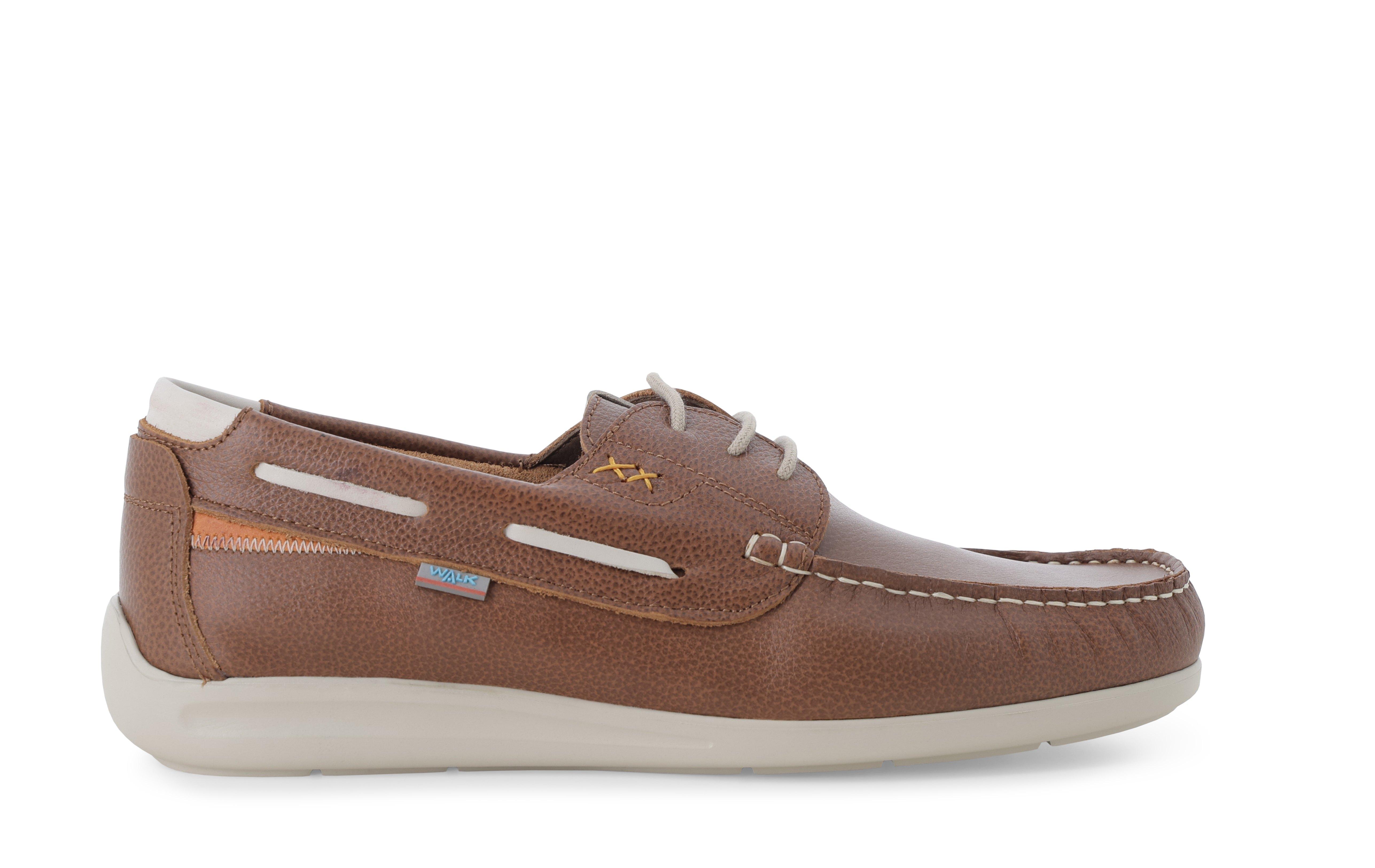 Mocassino con lacci uomo in pelle color cuoio u18070 46