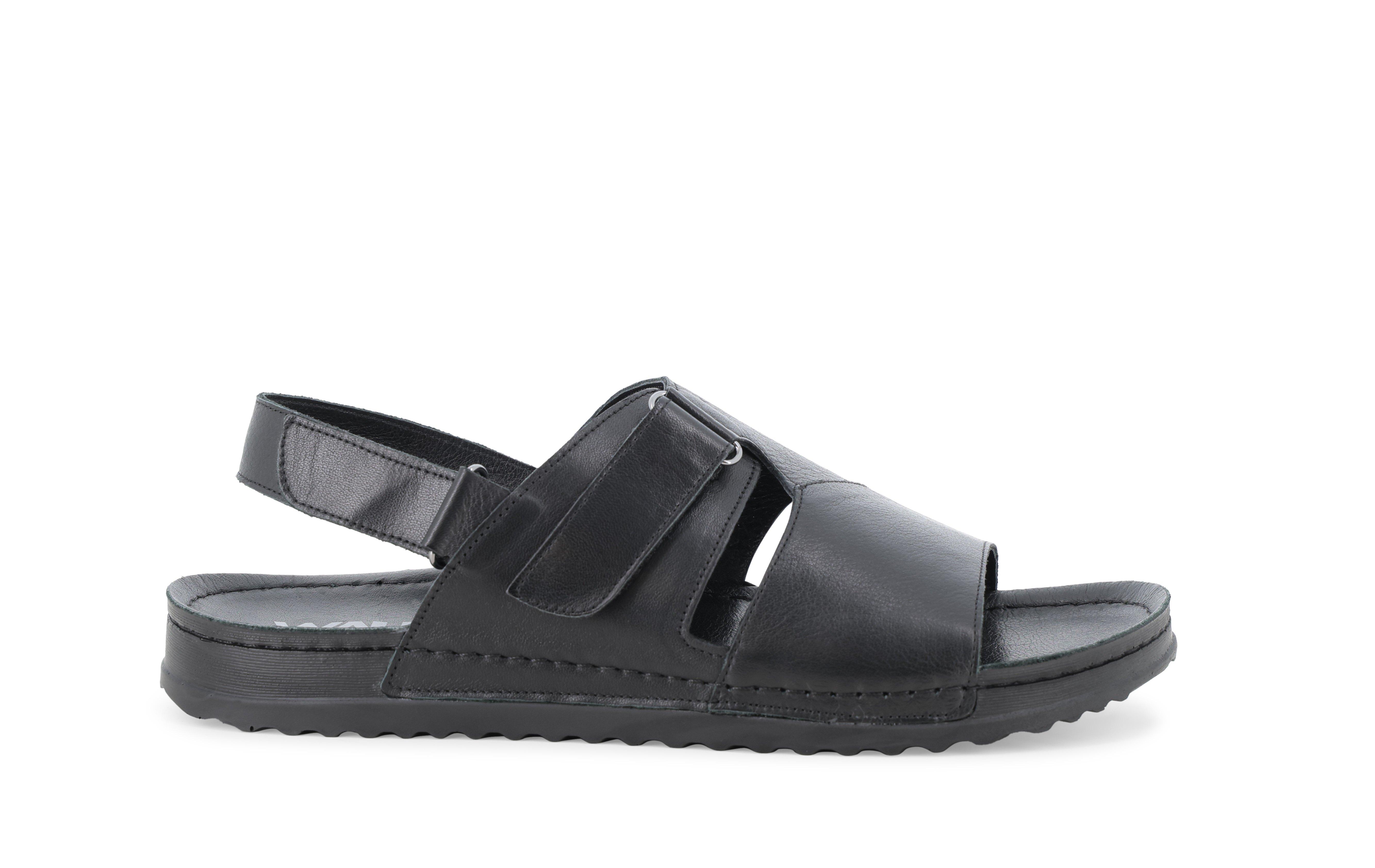 Sandalo uomo in pelle nero u75148 41