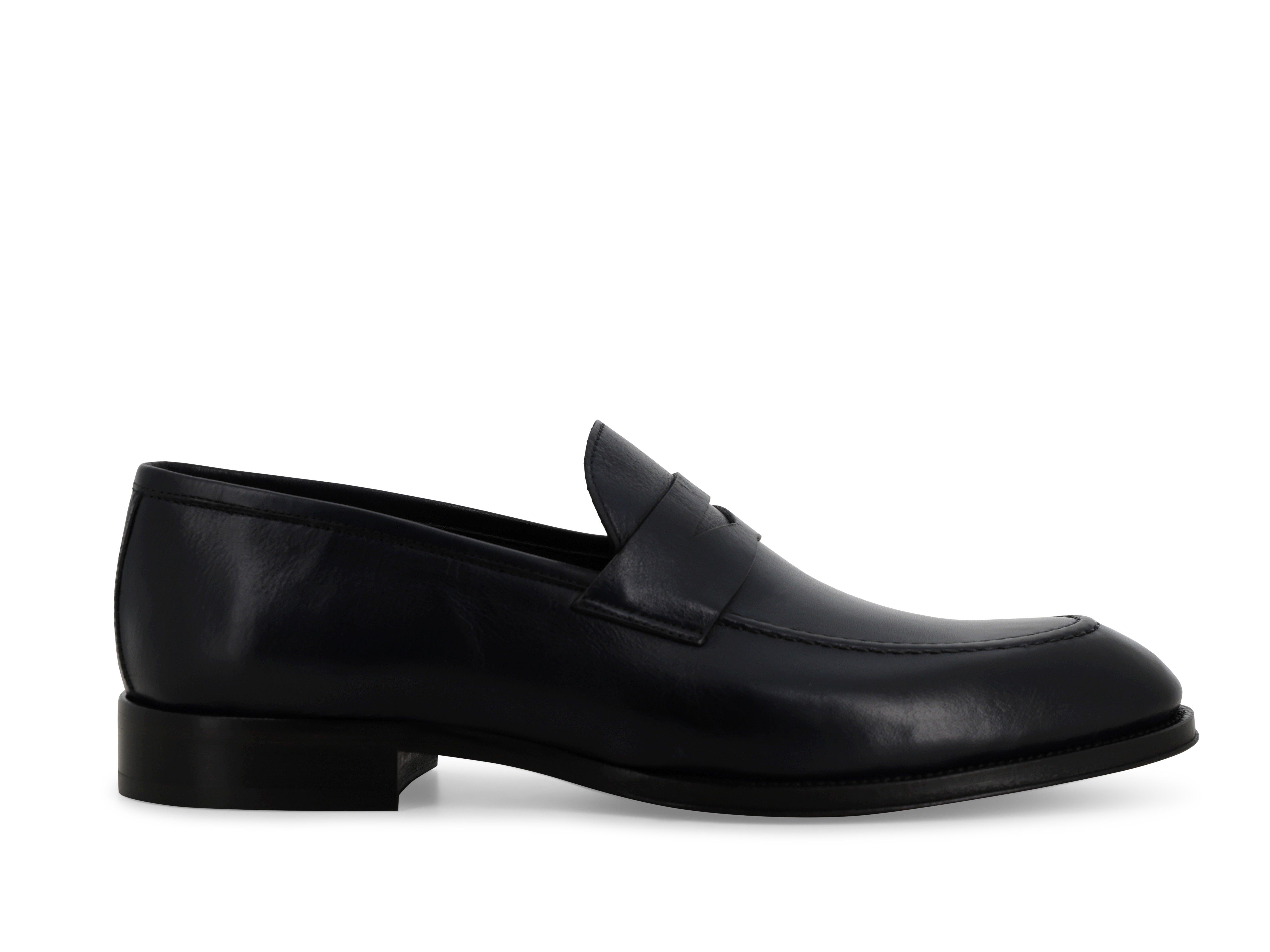Mocassino classico uomo in pelle blu notte u90628 41