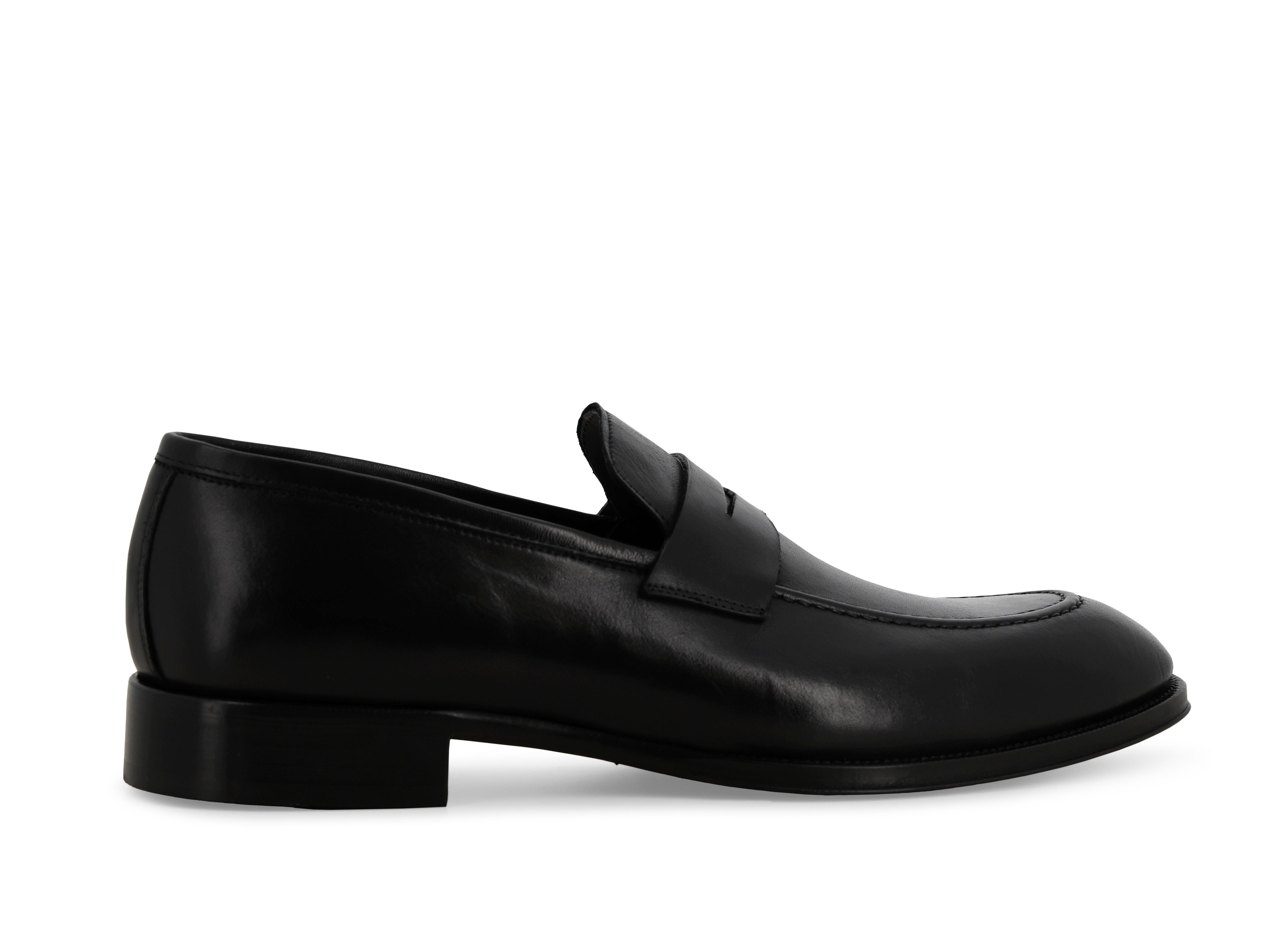 Mocassino classico uomo in pelle nero u90628 42