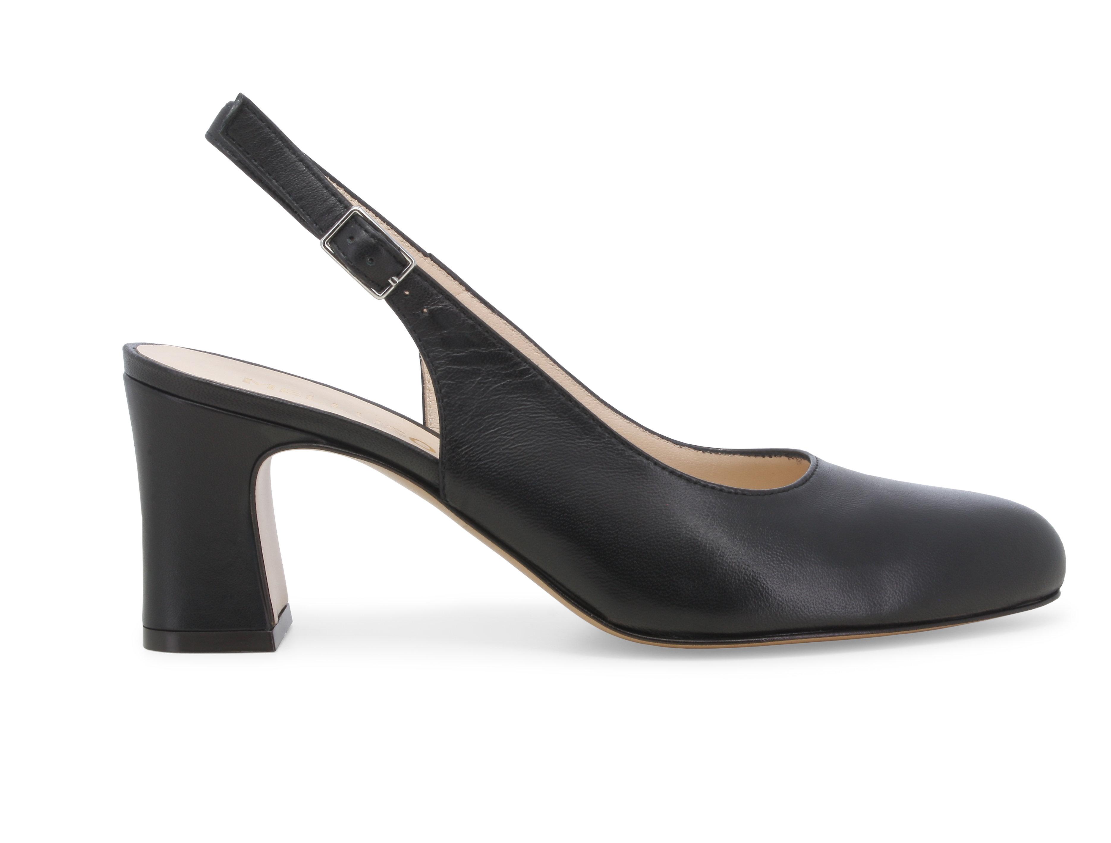 Décolleté donna in pelle nero x516q 41