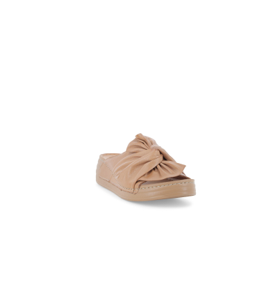Sandalo comfort con velcro donna in pelle coconut 055085