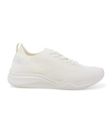 Sneaker traspirante melluso walk bianca e argento 093400bk