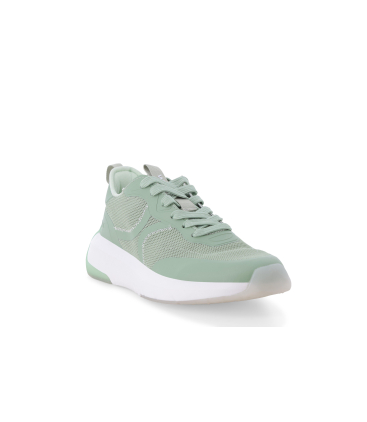 Sneakers in tessuto traforato verde 093406