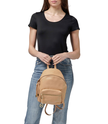 Zaino donna in pelle nude bor5356