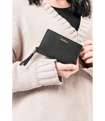 Portafogli donna in pelle nero cp210