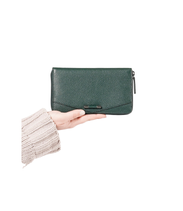 Portafogli donna in pelle verde cp217