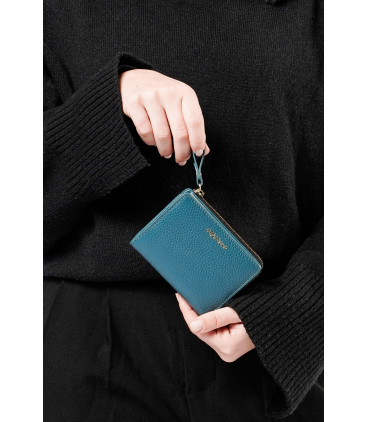 Portafogli donna verde petrolio cp218