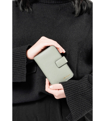 Portafogli donna in pelle  old green cp219