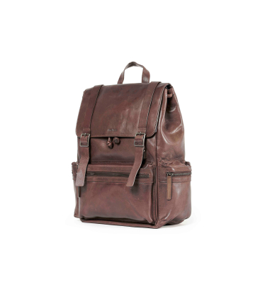 Zaino uomo in pelle marrone cp314