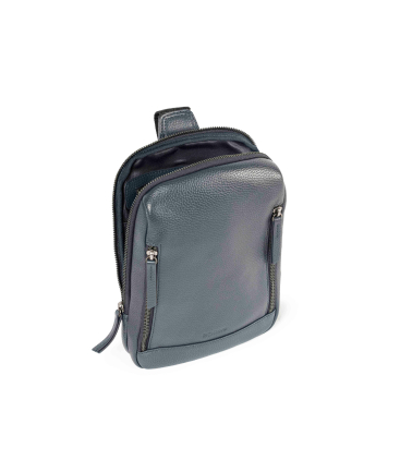 Borsello uomo in pelle blu navy cp810
