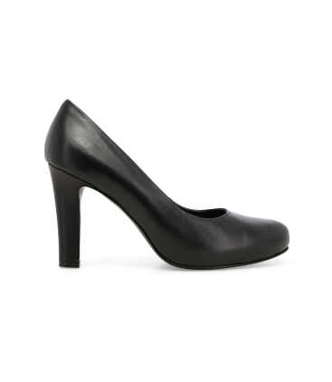 Décolleté donna in pelle nero d5058z