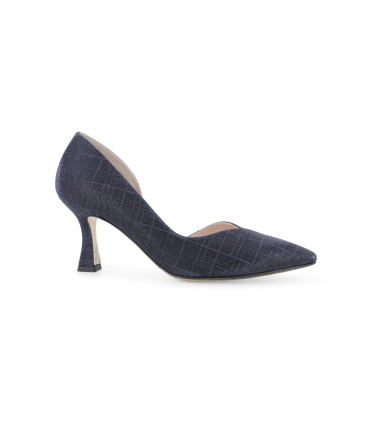 D&eacute;collet&eacute; donna aperto ai lati in tessuto galassia blu notte e1630q