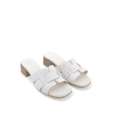 Ciabatta donna in camoscio crema k56075q