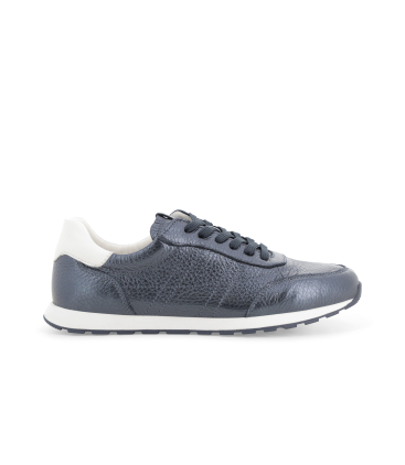 Sneaker in pelle metallizzata blu scuro k60111bk