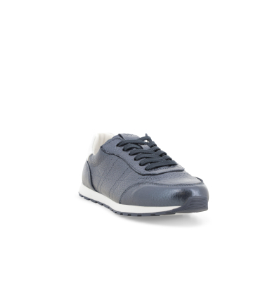 Sneaker in pelle metallizzata blu scuro k60111bk