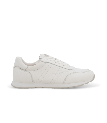 Sneaker classica in morbida pelle bianca k60111bk