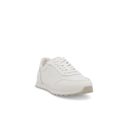 Sneaker classica in morbida pelle bianca k60111bk