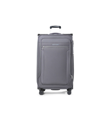 Trolley grande in tessuto grigio