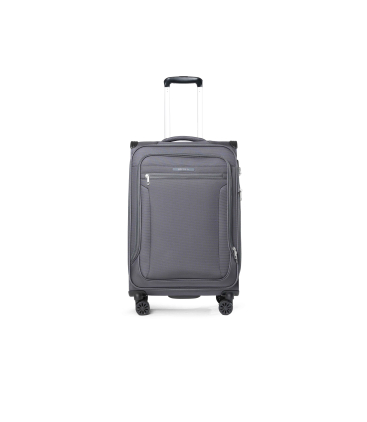 Trolley medio in tessuto grigio