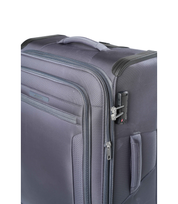 Trolley medio in tessuto grigio