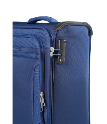 Trolley piccolo bagaglio a mano blu navy
