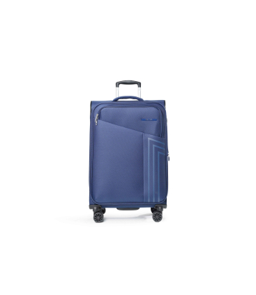 Trolley medio in tessuto blu navy