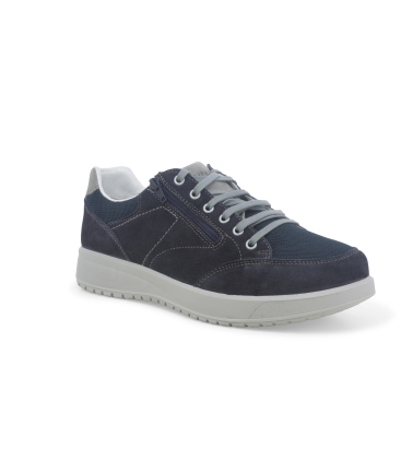 Wildleder-Sneaker für Herren beige u56014 - Melluso Shop Online