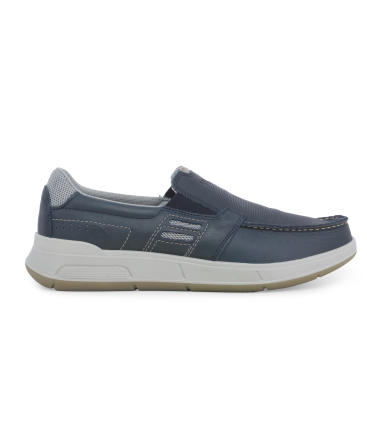 Scarpa slip-on uomo blu navy con suola sportiva u15538q