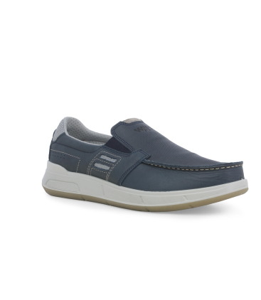 Scarpa slip-on uomo blu navy con suola sportiva u15538q