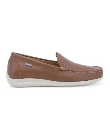 Mocassino slip-on uomo in pelle marrone u18030q