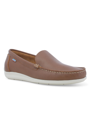 Mocassino slip-on uomo in pelle marrone u18030q