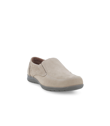 Mocassino allacciato uomo in nabuck beige u41138q