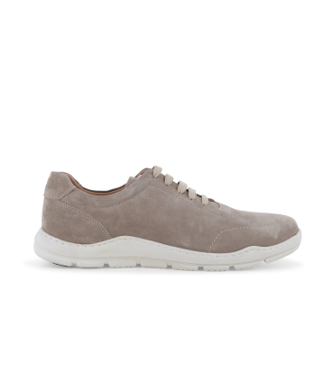 Sneaker in camoscio tortora con suola leggera u56051q