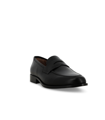 Mocassino classico uomo in pelle nero u90608q